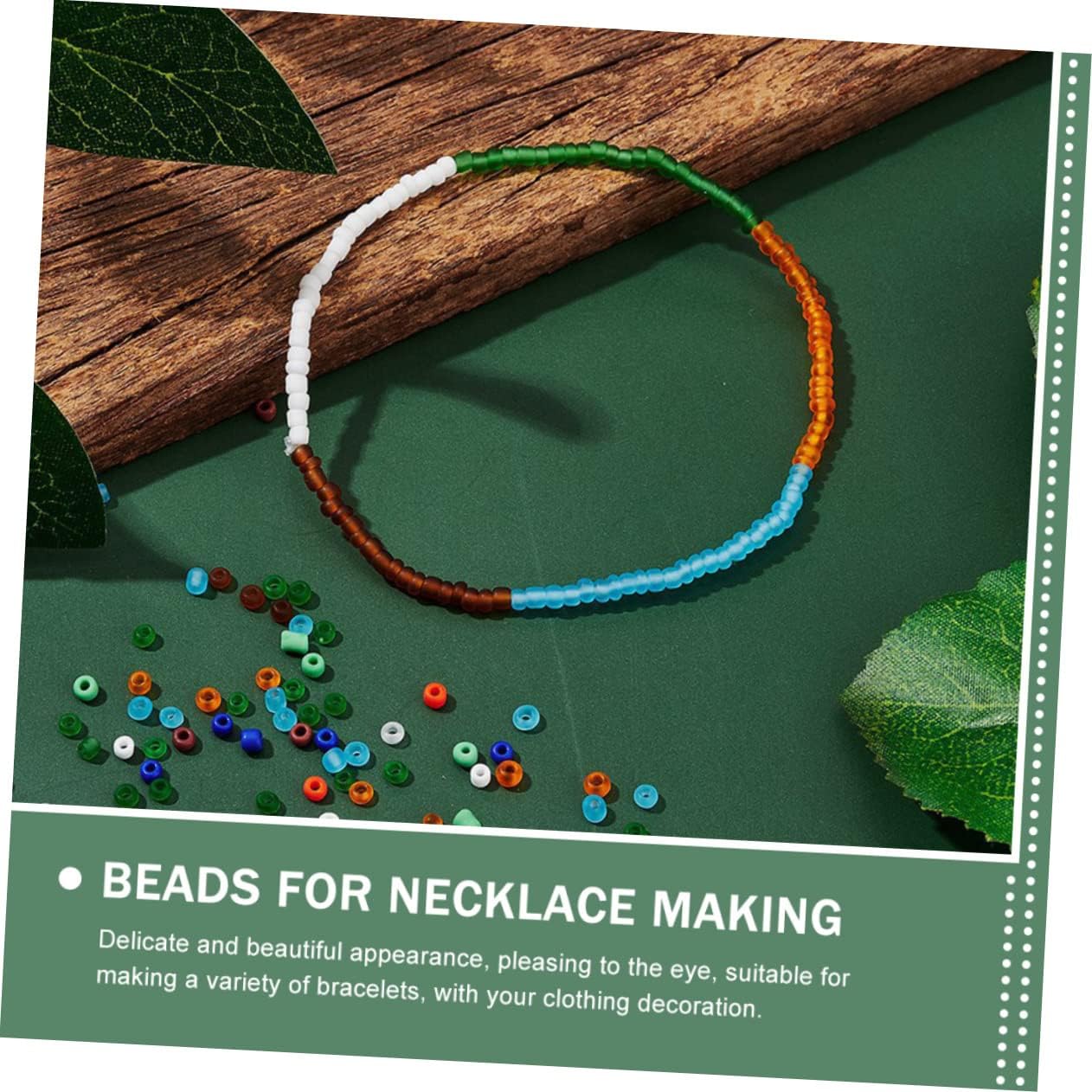 5 Boxes Glass Beads Bracelet Loose Beads Earring Making Supplies Bead Bracelet Kit Glass Ornaments for Crafts Handmade Necklaces Beading Kit Necklace Beads Beaded