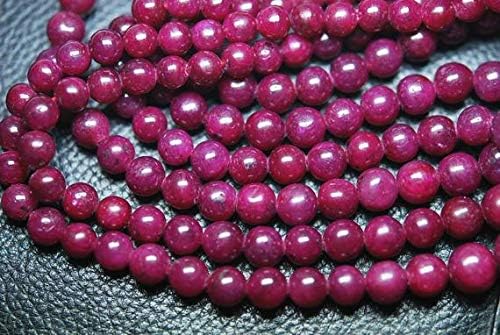 8 Inch Full Strand, AAA Quality, Natural Dyed Ruby Smooth Round Balls Beads,6-8mm Code-HIGH-56563