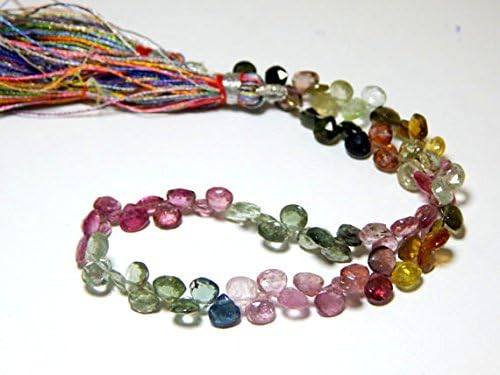 13 inch natural beads strand of 14x8mm faceted tumble chrome tourmaline gemstone beads for DIY jewelry - necklace, bracelet, earring, ring.