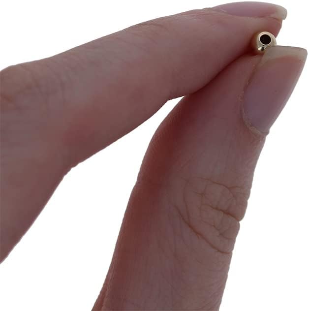 4mm Gold Filled Round Beads, 100 Pieces, Medium Hole Size, Seamless Gold Beads