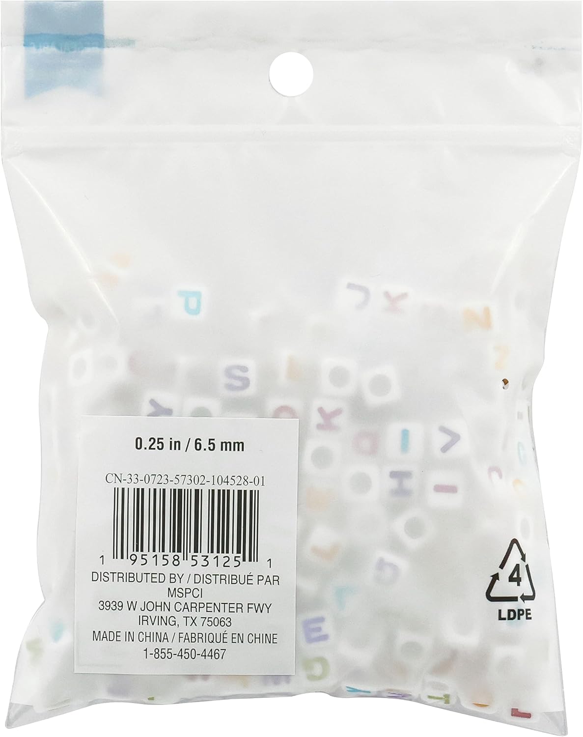 Creatology Multicolor Alphabet Beads, 12 Packs: 340 ct. (4,080 Total), 6.5mm