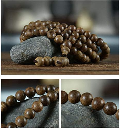 GLW Brunei Genuine Wild Agarwood Aloewood 7mm Meditation MALA Prayer Beads#4958