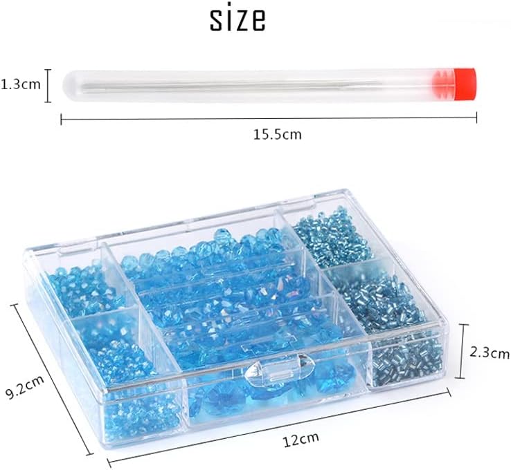 Mixed Shape Beads Set Crystal Beads Faceted Beads Charm Glass Beads Loose Spacer Beads for Jewelry Making DIY (Color : A, Size : 1)