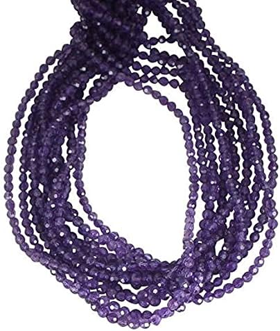 Amethyst Round Beads Faceted 4mm 16