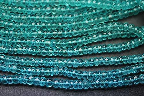 14 Inches Super AAA- Sky Green Blue Apatite Size 4.5-5mm Code-HIGH-65003