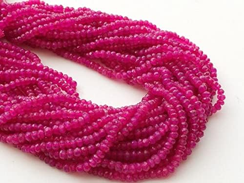 1 Strand Natural Pink Chalcedony Faceted Rondelles, Pink Chalcedony Israeli Beads,5-5.5mm, 13 Inch