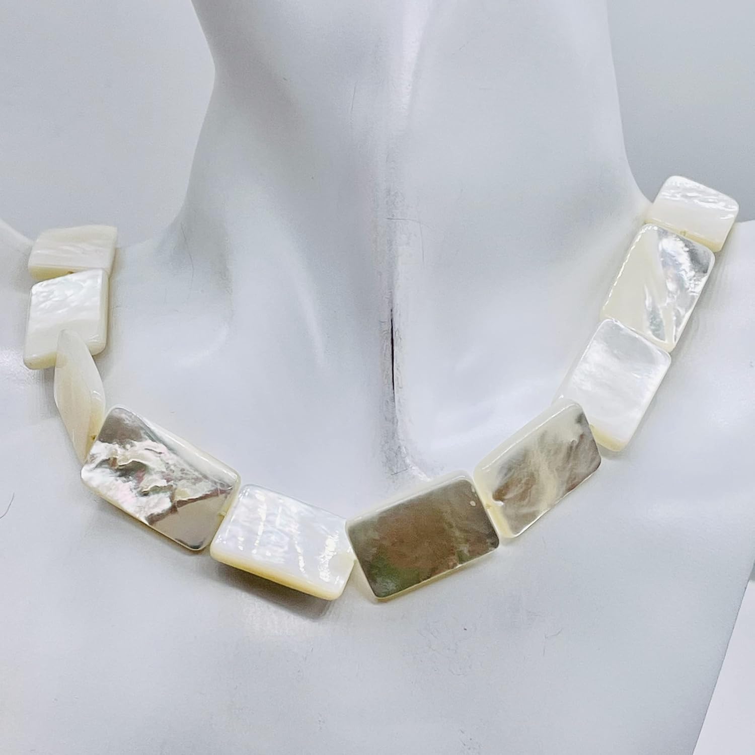 AAA Mother of Pearl Premium Natural Shell Bead Strand | 21x14x4mm to 23x15x4mm| for Jewelry Making
