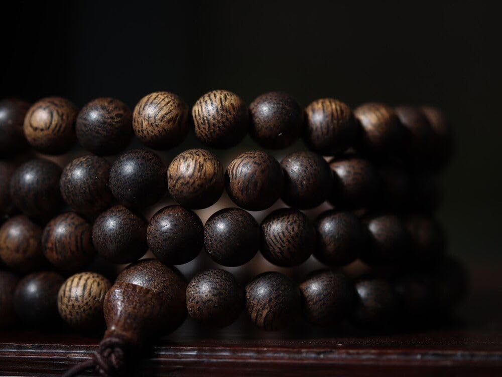 Agarwood Natural Brunei Old Material Agarwood 6mm*108pcs Strings Buddha Beads Rosary Bead
