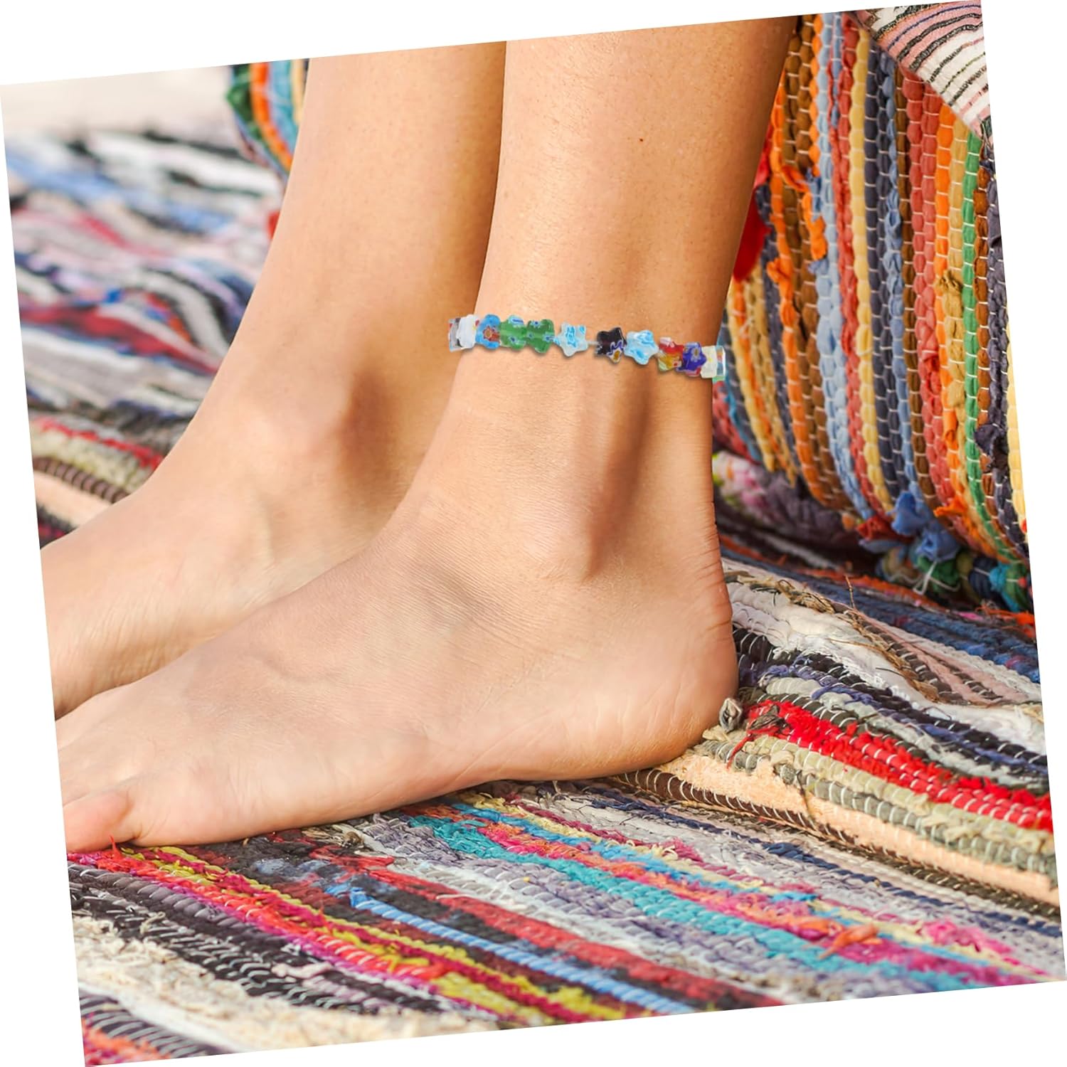 2 Strings Pentagram Beading Jewlery Beads for Bracelets Jewelry Earrings Earring DIY Beads Decorative Beads Bracelet Making Kit Loose Beads Glass Spacer Beads Manual