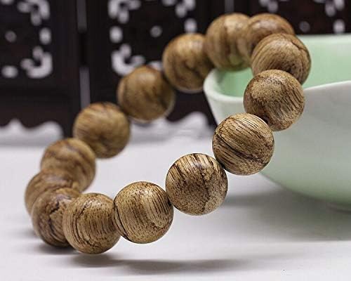 GLW Indonesia Malinao 16 mm Natural Wild Agarwood Aloewood Mala Prayer Beads #3022