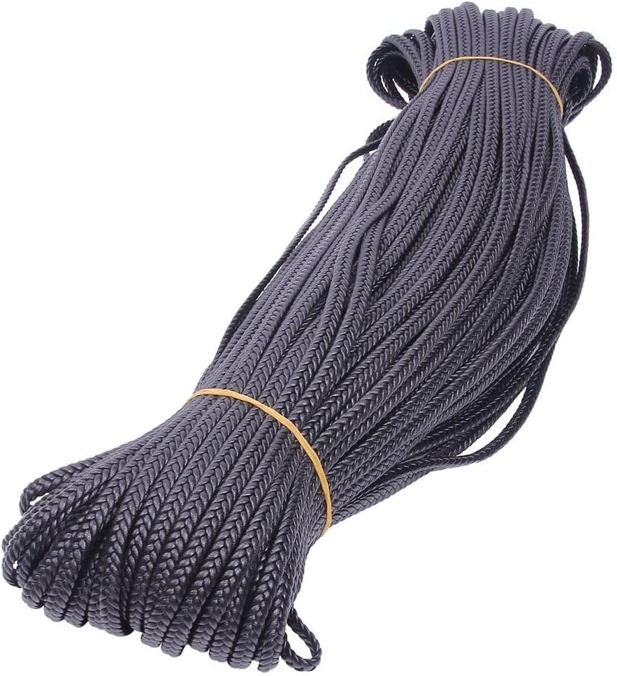 8mm Leather Cord String DIY Necklace Bracelet Making Finding Black Brown Braided PU Rope Jewelry Accessories, 1pcs (Color :, Size 100m)(Brown,100m)