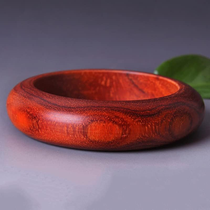 Mascot Wooden Crafts Wood Carving Art Wood Decoration Artwork 送母亲礼物 印度小叶紫檀手镯 大料加工制成 (印度小叶紫檀手镯15mm)