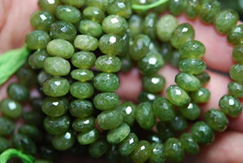 13 inch Natural Beads Strand of 6-7mm Faceted rondelle vessonite Gemstone Beads for DIY Jewelry - Necklace, Bracelet, Earring, Ring.