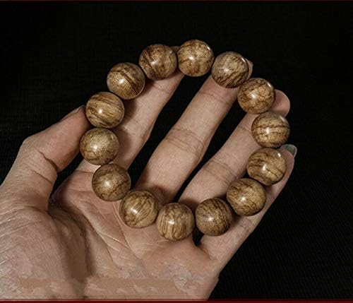 GLW HaiNan 15.7 Mm Mala Meditation Wild Agarwood Aloewood Prayer Beads #4783
