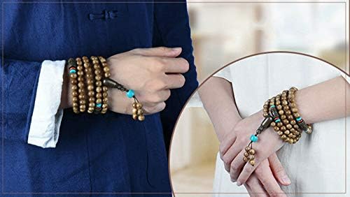 GLW Kalimantan Genuine Wild Agarwood Aloewood 7mm MalasMeditation Prayer Beads#4953