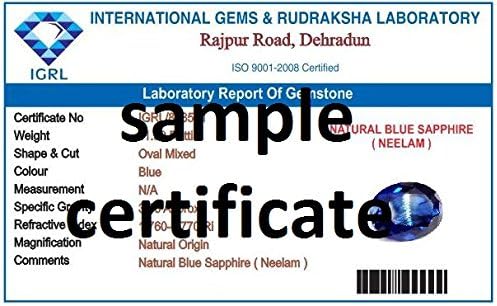 Divya Shakti 9.25-9.50 Carats Iolite Ring (Neeli Stone Panchadhatu Ring) 100% Original Natural AAA Quality Gemstone