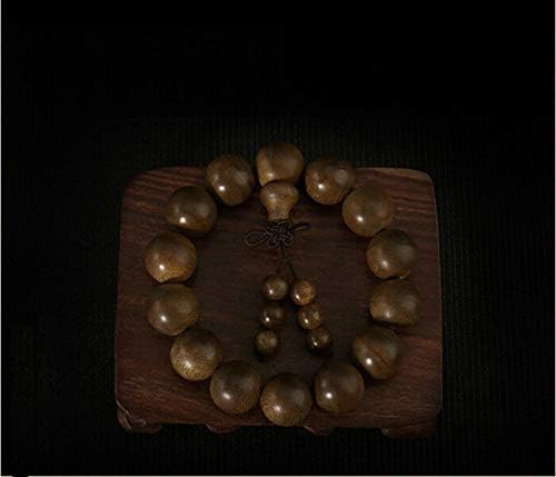 GLW 15.7mm Indonesia Tarakan Mala Meditation Wild Agarwood Prayer Beads #4785