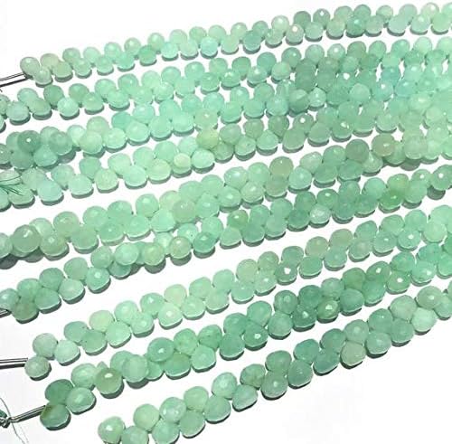 Amazonite Beads Onion Shape 7.5 to 8.5 mm Natural Amazonite Onion Shape Beads Faceted Loose Amazonite Gemstone Beads Full 8