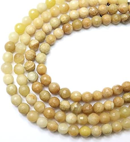 13 inch Strand of Natural gem Dark Yellow Aventurine, 8 mm Round Smooth Beads for DIY Jewelry Making. | Beads_03749