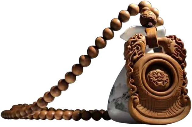 Mascot Wooden Crafts Wood Carving Art Wood Decoration Artwork 印度老山檀香手串貔貅纳福108颗 文玩手串念珠男女 檀木佛珠手链(DIY不沉水8MM老山)