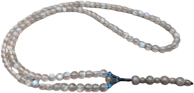 Natural Labradorite 6mm 108 Mala Beads, Spiritual, Meditation Beads, Reiki, Japa Mala, Buddhist Prayer Beads, Yoga Bracelet, healing beads LKMALA-RRGU-150