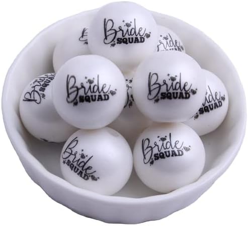 Davitu Kwoi Vita 20MM Newest Chunky Large Print Acrylic Matte Pearl Beads for Jewelry Making s - (Color: Show, Item Diameter: 12mm 1000pcs)