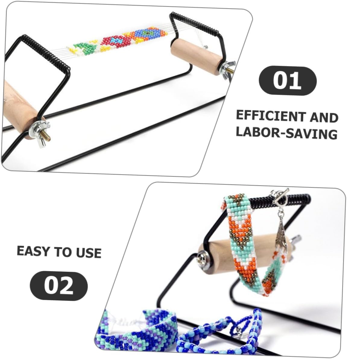 DIYEAH 5pcs Bracelet Making Bead Loom Tool Bracelet Weaving Tools Creative Knitting Supply Handmade Jewelry Accessory