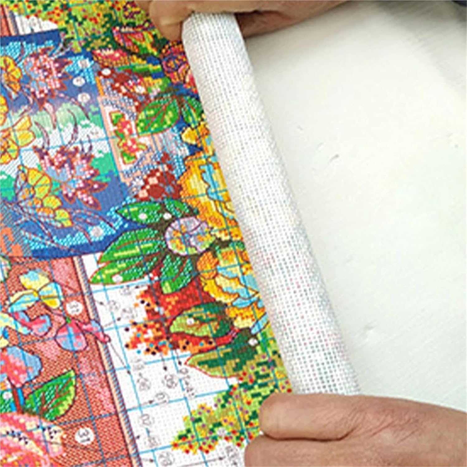 Embroidery Stand Cross Stitch Scroll Frame Holder Needlepoint Embroidery Tapestry for Arts Crafts Sewing Needlework Supplies(Square)