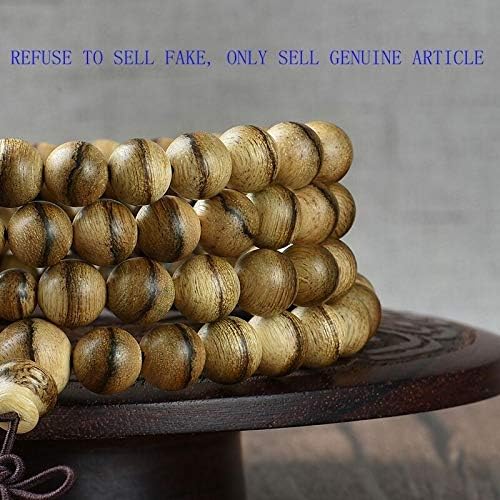 GLW Malinao Agarwood 108 Prayer Beads Genuine Natural Wild 7mm #4418