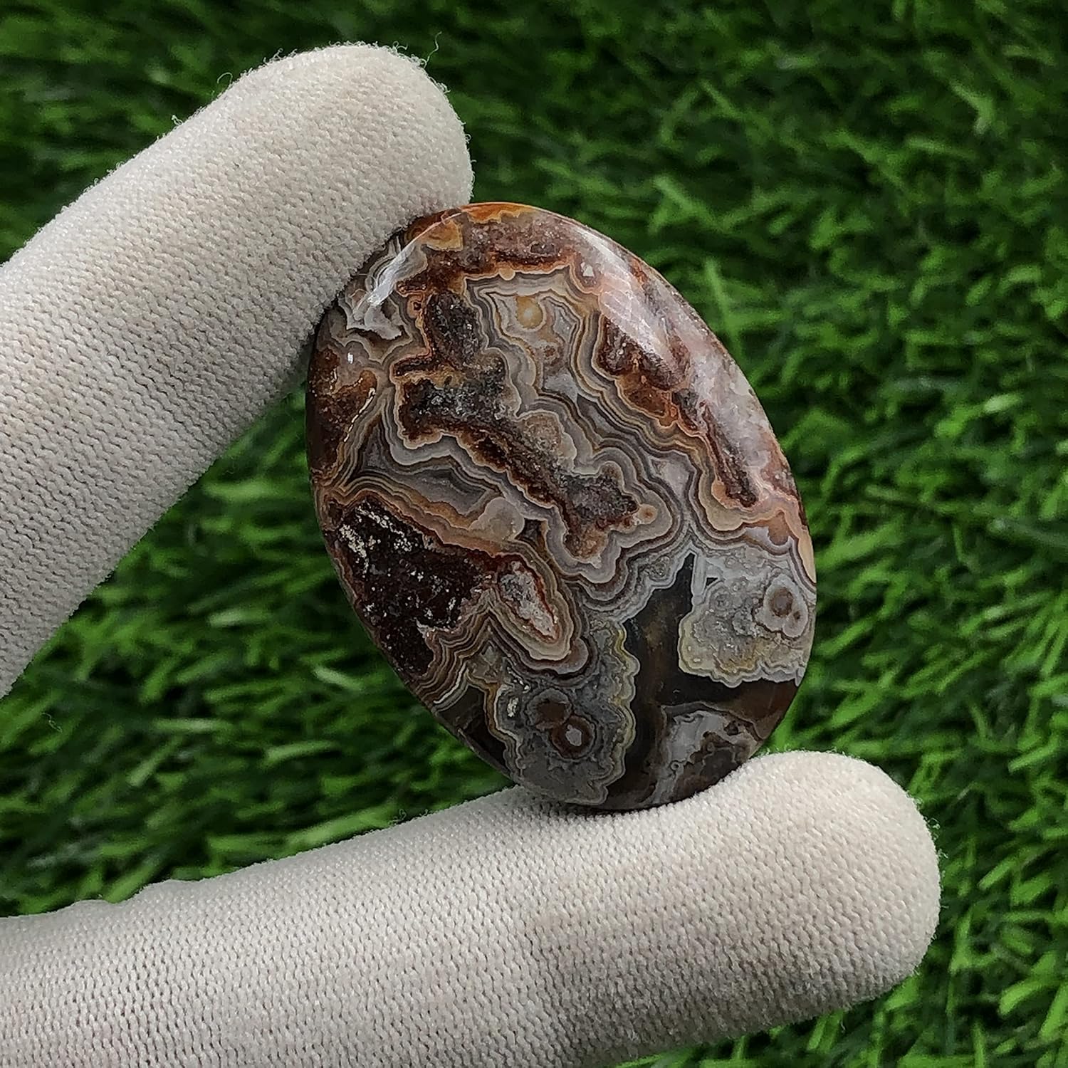 Natural CRAZY LACE AGATE Gemstone Loose Cabochon Lot For Jewelry Making, Loose Gemstone For Ring, Earring & Pendant Necklace, Jewelry Making Cabochons, Healing Gemstones