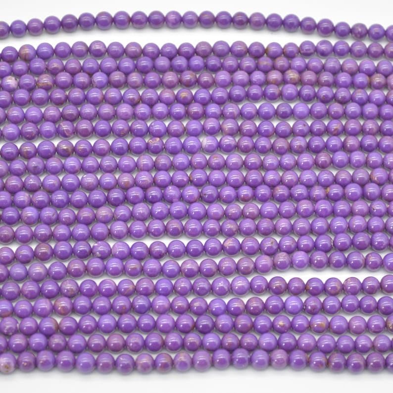 13 inch Strand of Natural gem phosphosiderite, 8mm Round Smooth Beads for DIY Jewelry Making. | Beads_06181