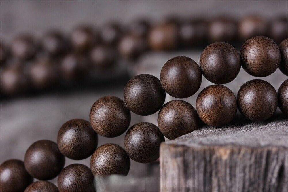 Agarwood 10mm*108 Kalimantan Brunei agarwood Bracelet Rosary agarwood Beads agarwood #108