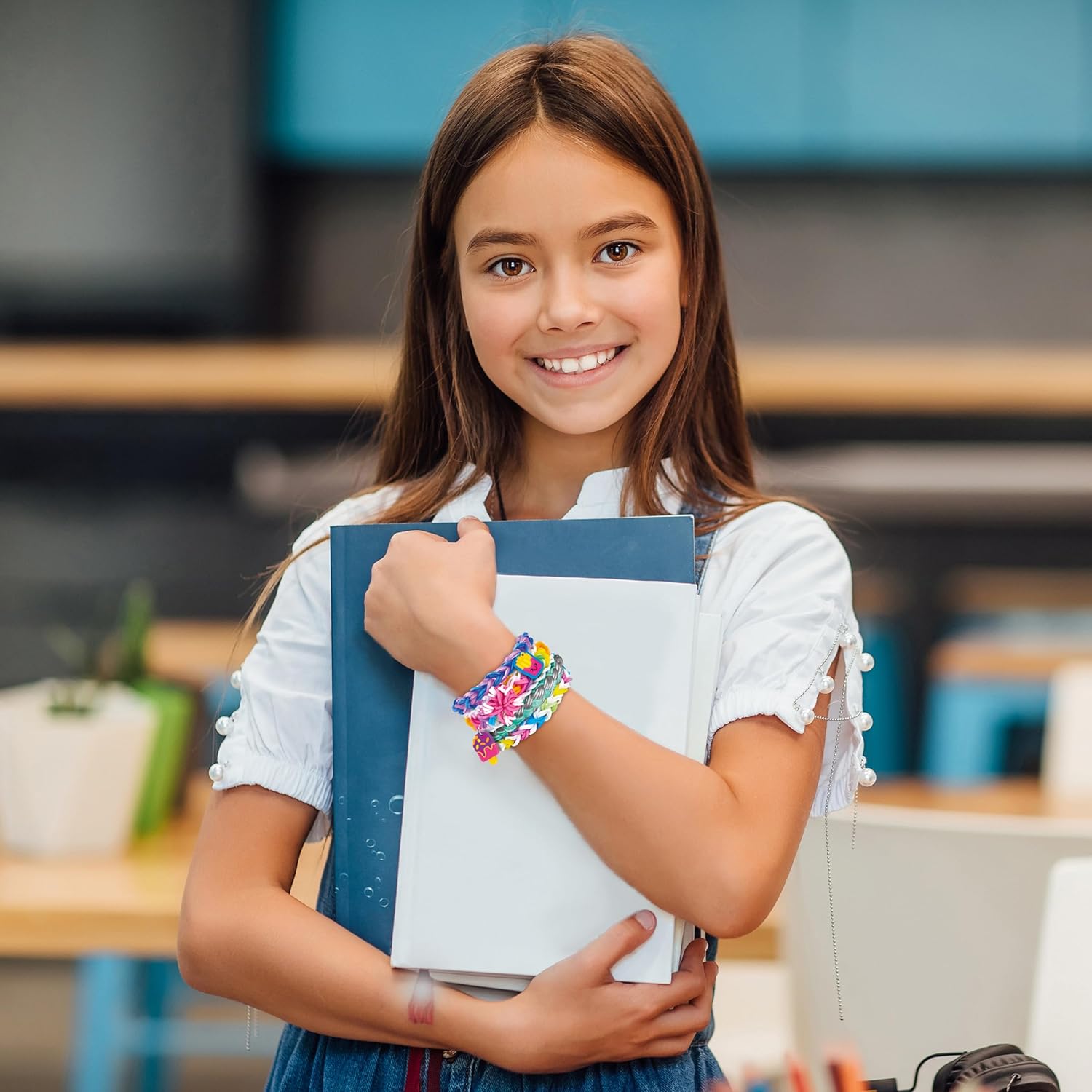 Lexibook, Studio Elastique CRLOOM7 Giant Loom Set All in One Blue Green Red Yellow Orange Pink Purple Black