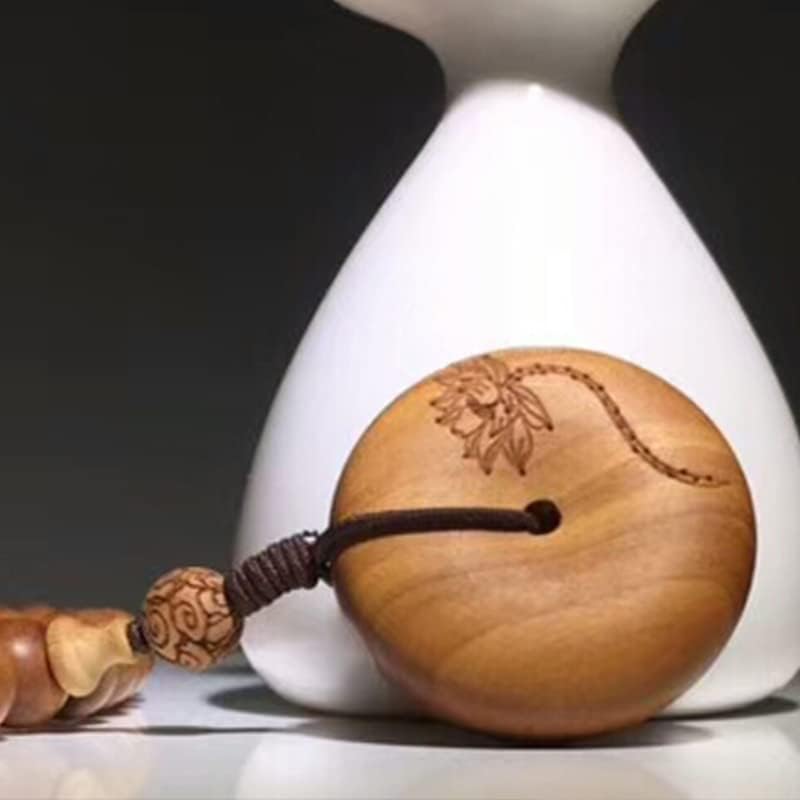 Mascot Wooden Crafts Wood Carving Art Wood Decoration Artwork 老山檀香手串生莲108颗 文玩手串念珠男女檀木佛珠手链(DIY不沉水6MM老山)