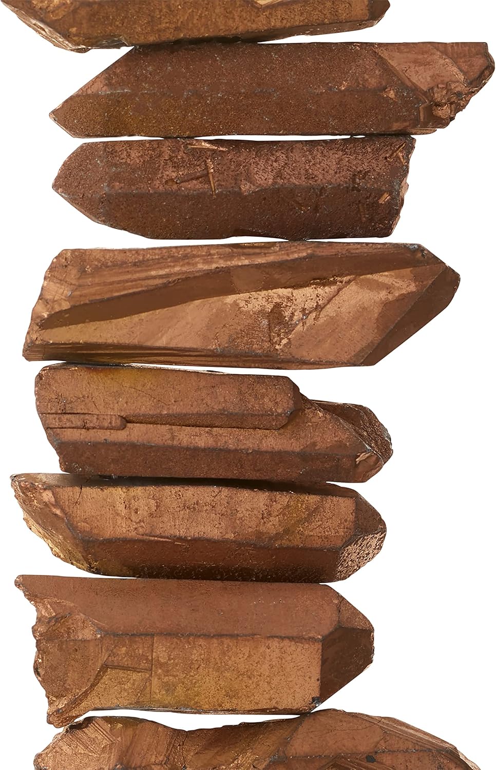 Bead Landing Bronze Luster Crystal Quartz Stick Beads, 12 Pack