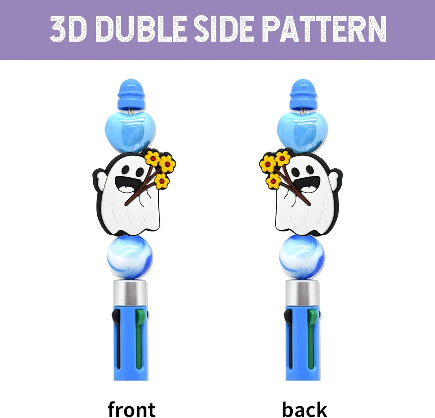 400Pcs Silicone Focal Beads Bulk, Different Random Mix Collections Focal Charms Beads for Pens Keychains DIY Jewelry Making