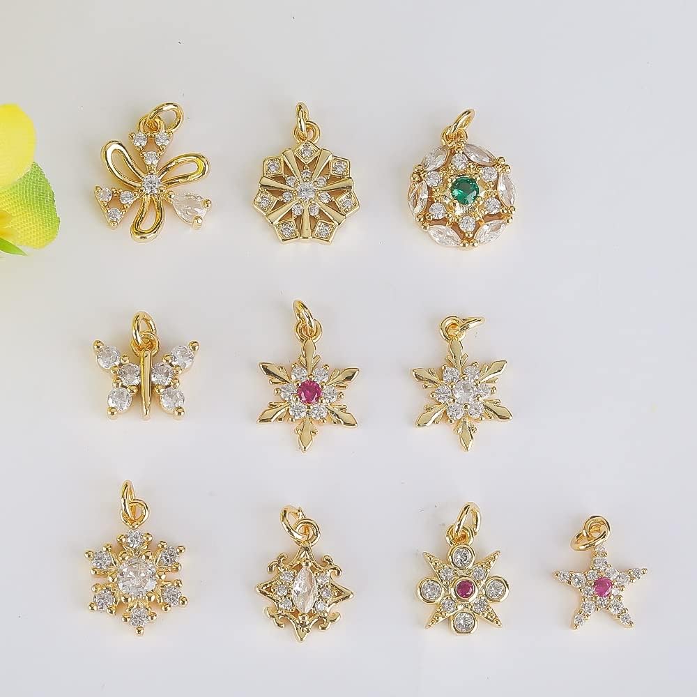 Set Zircon Earrings Pendant DIY Jewelry Necklace Small Sand Gold Accessories