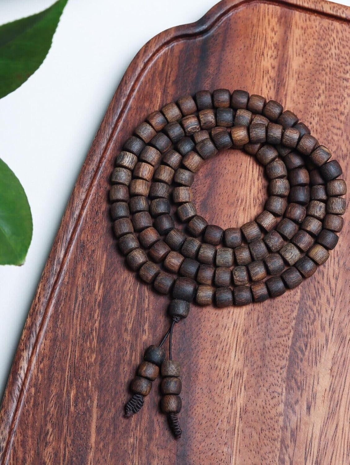 Agarwood 6mm Natural Vietnam White chess nan agarwood Bracelets Buddhist Prayer Beads