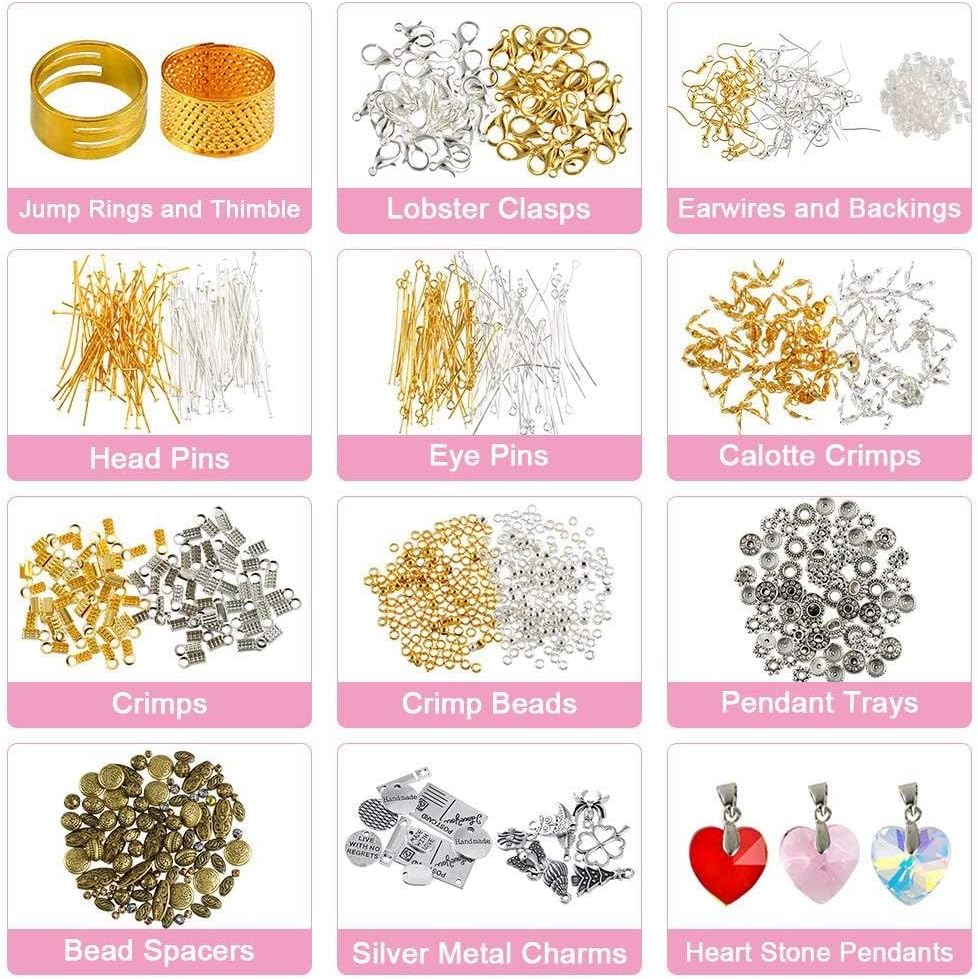 2035Pcs Jewelry Making Supplies Kit Accessories Jewelry Accessories Letter Beading Set Material DIY Gift