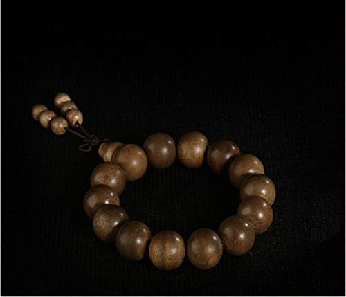 GLW 15.7mm Indonesia Tarakan Mala Meditation Wild Agarwood Prayer Beads #4785
