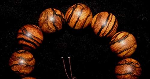 GLW Indonesia 20mm Natural Agarwood Aloewood Mala Meditation Prayer Beads #1192