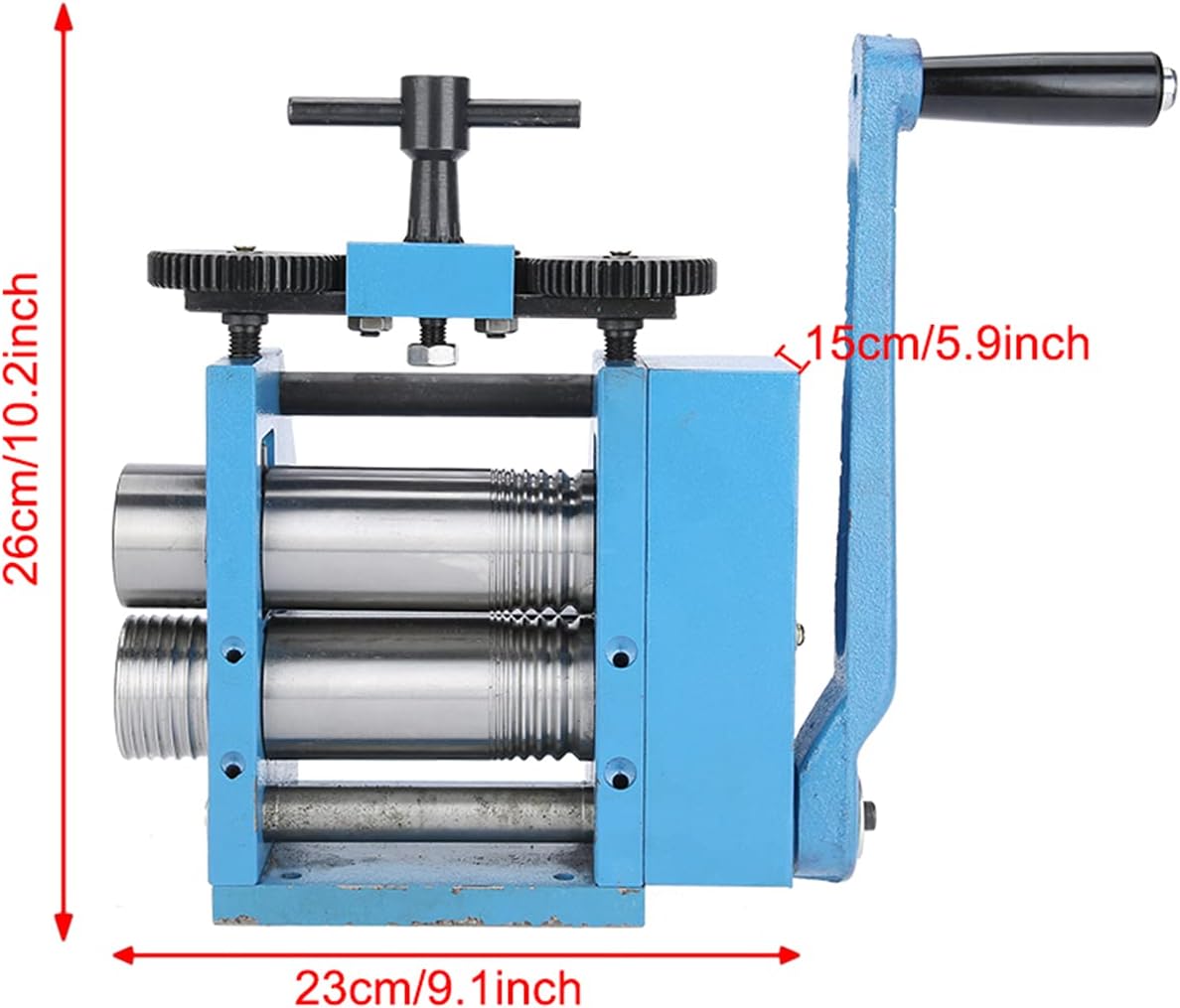 NSXAYIWE Jewelry Rolling Mill Machine, Manual Combination Rolling Mill for Jewelry, Iron Roller Rolling Mills for Jewelry Making