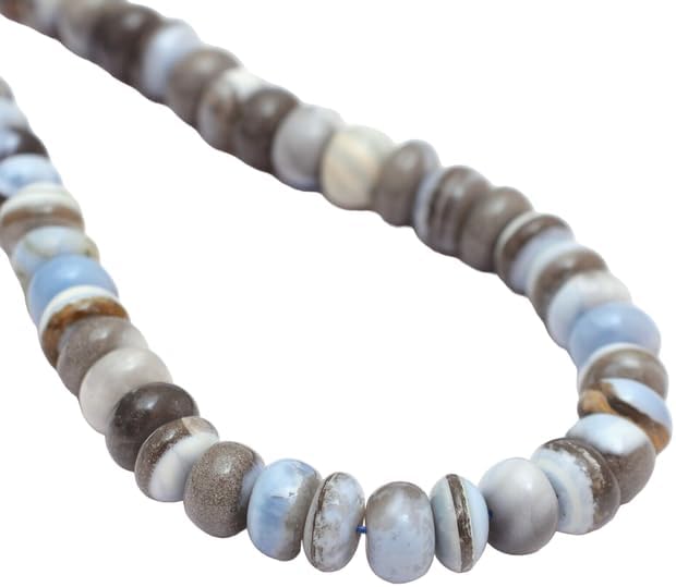 Natural Boulder Opal Loose Gemstone 7mm-9mm Rondelle Smooth Beads 13inch 5 Strand CHIK-STRD-84287