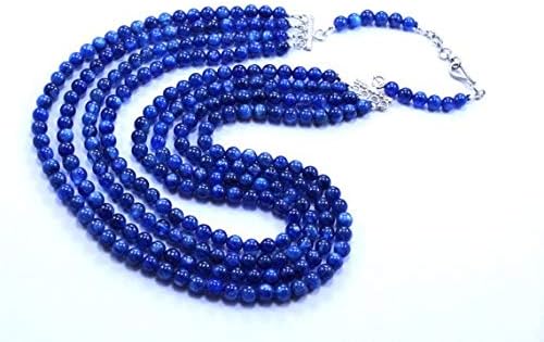 kyanite smooth round beads size 6 mm natural finest 4 strand
