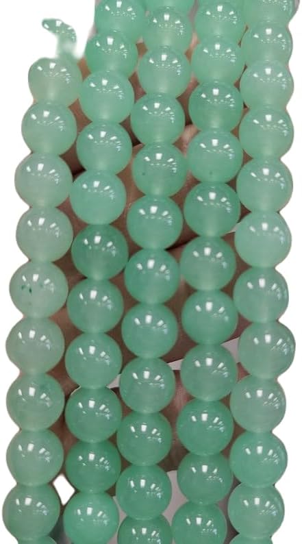 13 inch Strand of Natural gem Green Chalcedony, 10mm Round Smooth Beads for DIY Jewelry Making. | Beads_04160