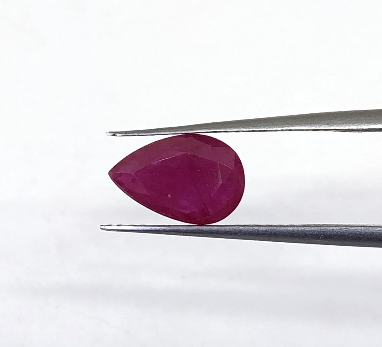2.02 Ct Natural Ruby, Pear Shape, Size 11x7 mm, Cut Faceted Loose Gemstone, Ruby For Making Pendant, Ring, Jewelry, July Birthstone