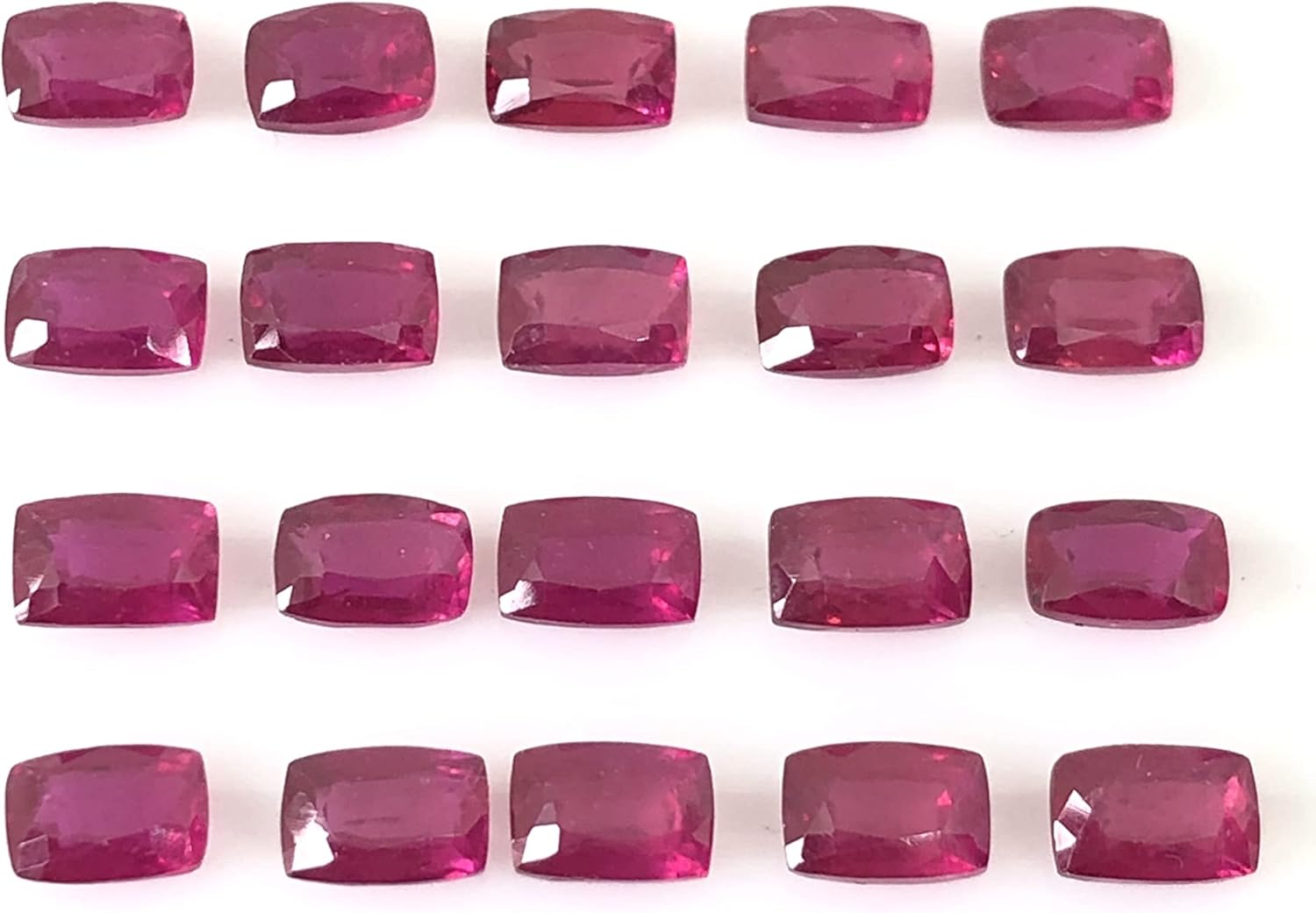 Madagascar Luster Ruby Cushion Shape Cut Faceted Loose Gemstone Size 4x3 mm, 5x3 mm, 5x4 mm, 6x4 mm, 7x5 mm, 8x6 mm, 9x7 mm, 10x8 mm, 11x9 mm & 12x10 mm Top Quality All Matching Ruby For Making Jewelry, Price For 1 Piece.
