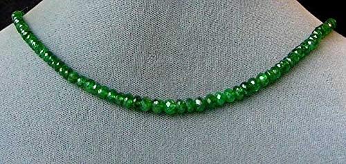 Radiant Green Tsavorite Garnet Faceted Bead Strand 6081 for Jewelry Making