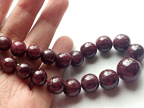 1 Strand Natural Original Ruby Round Balls, Ruby Necklace, 9mm to 14mm Plain Ruby Beads, 10 Inch