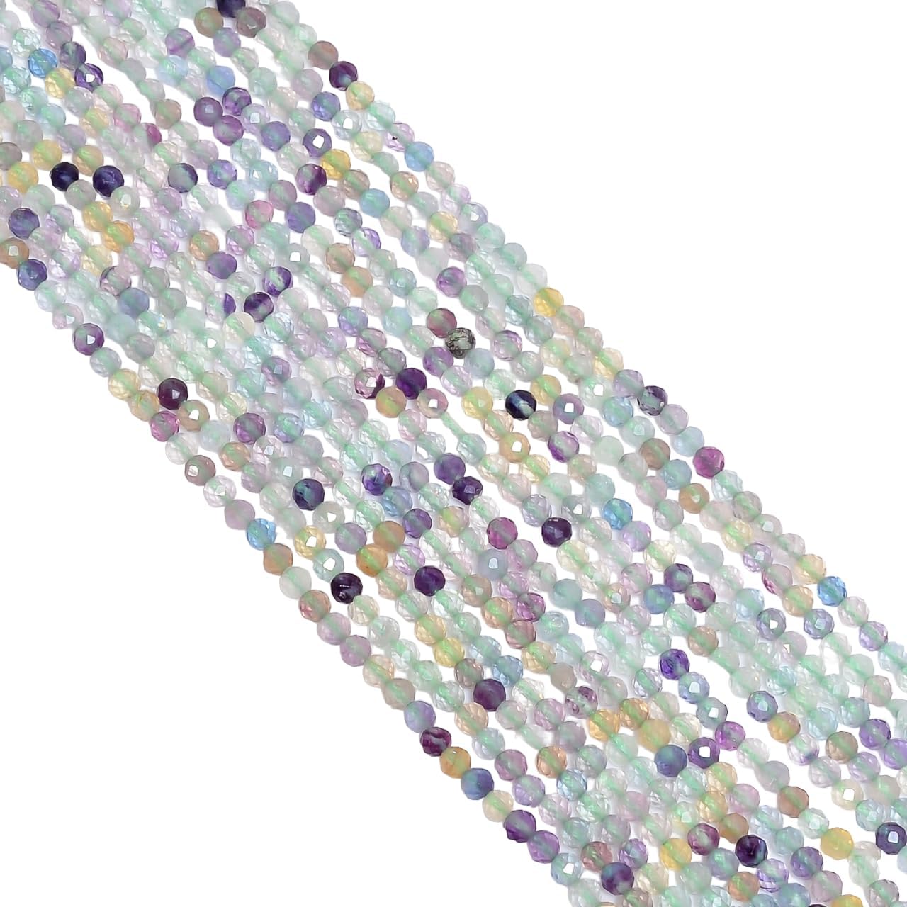 Natural Green Fluorite Gemstone Rondelle Faceted Beads 3X3 mm 50 Strand 13